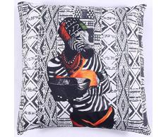 La Finesse Copricuscino Decorativo Quadrato 50 x 50 cm per la casa in Cotone per Soggiorno Divano Camera da Letto cc369, Tessuto colorato, Taglia Unica