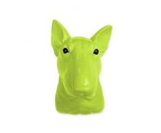 Walplus Gancio Appendiabiti, Motivo Cane, Legno, Verde