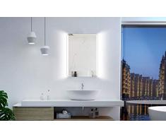 Talos Chic - Specchio da Bagno, 50 x 70 cm, Colore: Argento