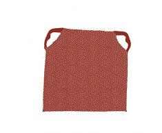 Soleil docre - Cuscino per Sedia, in Poliestere, 40 x 40 cm, Colore: Rosso