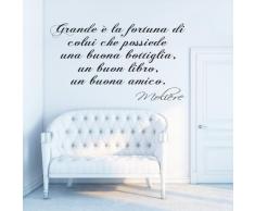 Adesiviamo Wall0000816_B_M Adesivo da Parete, PVC, Bianco, 75 x 44 cm