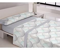 Happy Home Products 18/5687 - Cotone 50Percent_Cotone, Grigio, Letto 160 cm