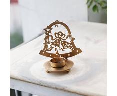 Stylla Londra Artigianale Metallo campanellini Portalumino, Legno, Argento, 11.43Â x 13.97Â x 7.62Â cm