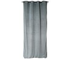 Home Maison 09396-8-AL Tende in Pile, con Occhielli, 140 x 260 cm, Grafite, 140 X 260