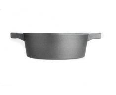 Woll 824-LCL - Casseruola in ghisa Logic per fornelli a induzione, ø 24 cm, Altezza: 9 cm, 4 l, Incluso Coperchio Logic in Vetro e Acciaio Inox, 24 cm