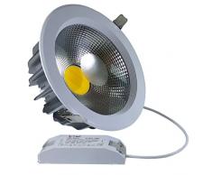 V-TAC, Faretto LED da incasso, rotondo, 4500 K, 230 V, 120 gradi, 30 Watt