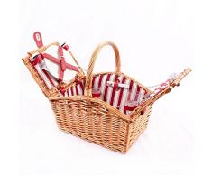 DiKasa Picnic Vimini con Accessori