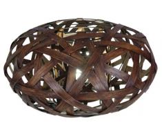 Naeve Leuchten, Lampada da tavolo in legno intrecciato, 30 x 50 cm, 230 volt, E27