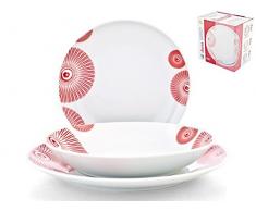 Royal Norfolk 7955603 Piatti, Porcellana, Multicolore