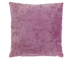 Unique Living - Cuscino decorativo, Cotone, cassis, 45x45cm