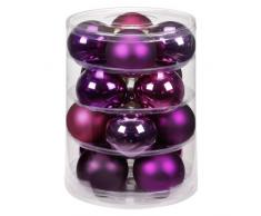 Inge-glas 1765D004 - Confezione da 16 Palline per Albero di Natale Bohemian-Mix, 75 mm