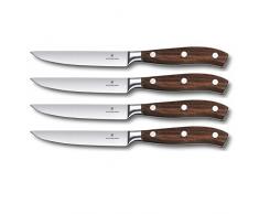 Victorinox Adulti Tasche Strumento Grand Maître Rosewood Set di coltelli da Bistecca, 4 Pezzi, Colore: Multicolore, Non Presente, 7.7240.4