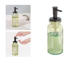 InterDesign Westport Dispenser Pompa di Sapone Schiumogena, Verde, 7.5x0.254x21.5 cm