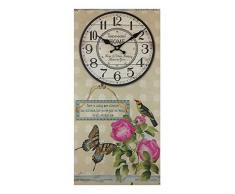 GMMH Orologio da Parete 60Â x 30Â cm Legno Orologio da Cucina Antico Paris Stile nostalgico XXL