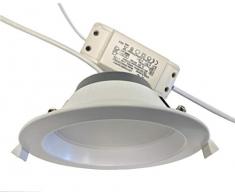 LeuchTek - Faretto da incasso a LED, in plastica, bianco, taglia unica