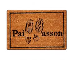 Tapis déco-Stil, Zerbino in fibra di cocco e pvc, motivo: Passi, 40 x 60 cm