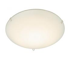 Briloner Leuchten Plafoniera LED 9 W, Bianco, 25 x 25 x 9 cm
