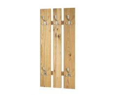HAKU Furniture haku mobili appendiabiti con 5 ganci, MDF, rovere, 9 x 45 x 100 cm