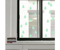 Fillplus Adesivi da Parete Raindrop Glowing Sticker murale Decalcomanie Arte Soggiorno Scuola Materna Ristorante Hotel Cafe Ufficio Decorazioni per la casa Decorazione, Multicolore