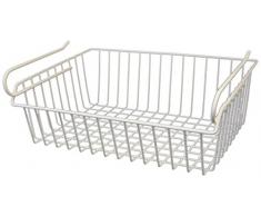 Delfinware - Cesto sotto scaffale, Colore Bianco