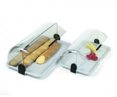 Biesse - Cassetta portapane multiuso apribile su entrambi i lati, colore: giallo