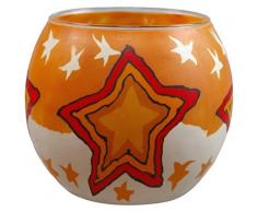 Him Polarstar Portacandele, Multicolore, 11x11x9 cm