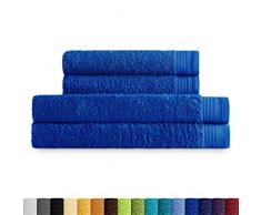 Eiffel Textile qualitÃ Spugna 600 g 2 Lavabo 2 Sabana Blu (Azulina)