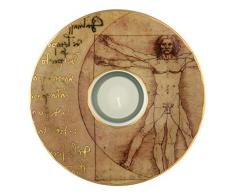 Goebel 66900549Â der vitruvianische Mensch Artista lumino, Porcellana, Multicolore, 15Â x 15Â x 3,5Â cm