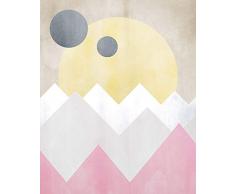 Komar - Poster da Parete Sunrise Spring, per Soggiorno, Camera da Letto, Decorazione, Stampa Artistica Senza Cornice Disponibile in 3 Misure, Multicolore, P110A2-40x50