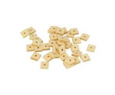 Artemio - 50 Perline quadrate in Legno, 10 x 3 mm