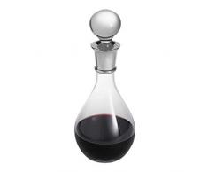 Carrs placcato in argento e cristallo decanter per vino