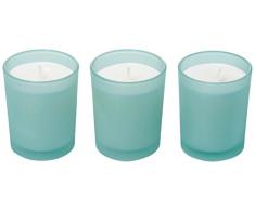 RITZENHOFF Aroma Naturals Modern Candela profumata, Set da, Vetro, Turchese, 5Â x 5Â x 6Â cm, 3Â unitÃ 