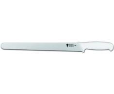 Sanelli Ambrogio Supra Coltello, Adatto per Tagliare Il Pane, Manico in Polipropilene Bianco, Acciaio Inossidabile
