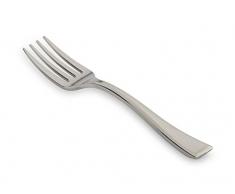 GUILLIN fo100arg Cartone Mini Forchetta, Plastica, Argento, 10Â x 1,6Â x 0,5Â cm