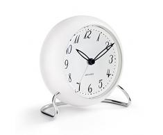 Arne Jacobsen Orologio da Tavolo, Bianco, 7.5x15.5x16.5