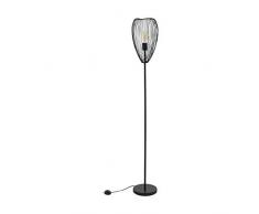 Eglo CLEVEDON - Lampada a stelo in acciaio, 60 W, colore: Nero
