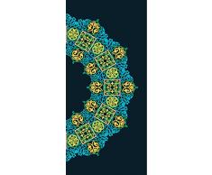 ID PeelitStickit-029 60 x 130 cm, Altezza: Mondo, Motivo Tradizionale di Alta qualità , con Adesivo da Parete in Vinile, Rotolo di Carta da Parati