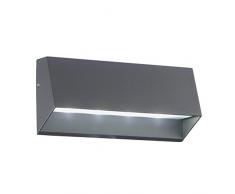 Rossini Illuminazione 10301-20 Lampada da Parete per Esterno a LED Integrata, 4 W, Antracite