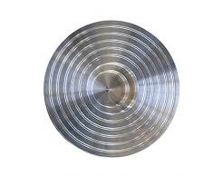 AmabienteÂ âÂ Design Candles 2861Â Rondo TA1Â candeliere portacandele, Alluminio, Argento, 9Â x 9Â x 2Â cm