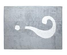 Aratextil Punto interrogativo Tappeto per Bambini, Cotone, Grigio, 120Â x 160Â cm