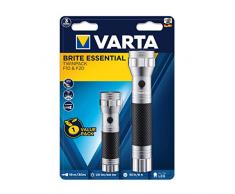 VARTA Brite Essentail Twinpack, F10 + F20 torcia, luce per qualsiasi lavoro domestico