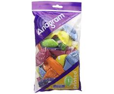 Amscan Set di 6 palloncini in lattice primo modello compleanno Stampato assortiti colori