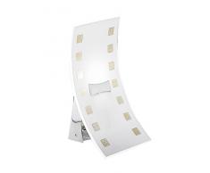 Rossini Illuminazione Magda Lampada Tavolo Vetro Decorato E14, 7 W, Cristallo