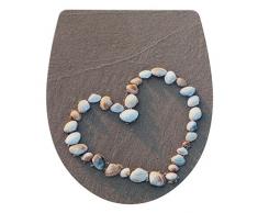 Wenko - Copriwater, 38,8Â x 45Â x 10Â cm, Plastica, Multicolore, 38.5x6.5x46.6 cm