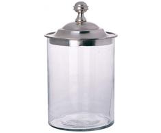 Better & Best 0552553 - Scatola in Vetro, Rotonda con Coperchio Argentato e Sfera