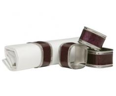 Premier Housewares Set di 4 anelli portatovaglioli con brillantini, colore: Viola