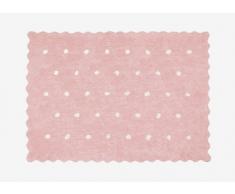 Aratextil Topitos Tappeto per Bambini, Cotone, Rosa, 120Â x 160Â cm