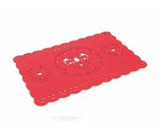 Villa dâEste Home Tivoli Xmas Tovaglietta, Feltro, Rosso, 50x30x0.2 cm