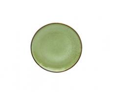 Creatable Nature Collection 22052 - Set di 6 piatti da dessert, in gres, 21 cm, colore: verde