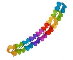 Decor Service - Ghirlanda di Carta, Multicolore, 7,2 m